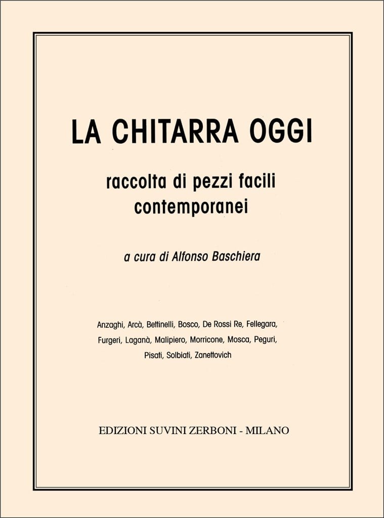 La Chitarra Oggi. Antologia Di